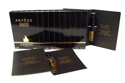 Shop Aepege Lanvin  Edp Carded Vial Set 1.2ml Each (box Of 12) In Black