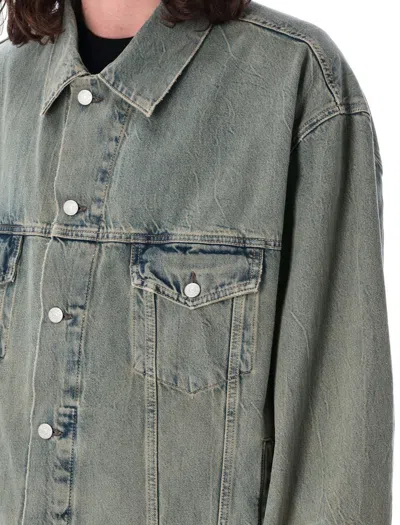 Shop Acne Studios Denim Jacket In Med Blue