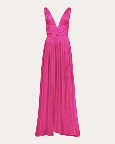 Shop Azeeza Women's Cirrus Charmeuse Gown In Pink