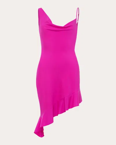 Shop Azeeza Women's Daphne Charmeuse Mini Dress In Pink