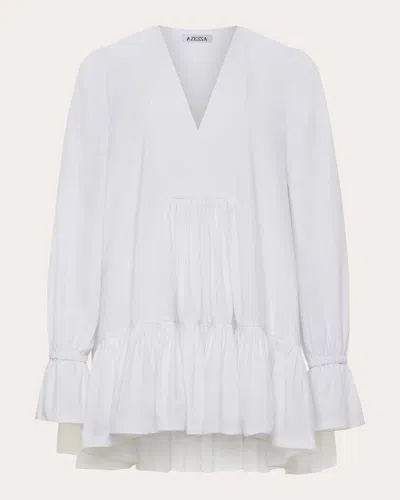 Shop Azeeza Women's Thistle Poplin Mini Dress In White