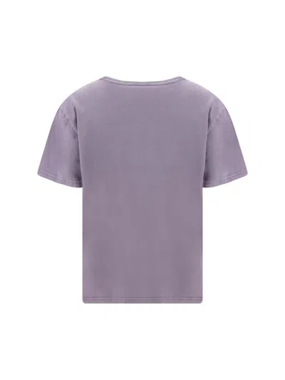 Shop Alexander Wang T-shirts In Acid Pink Lavender