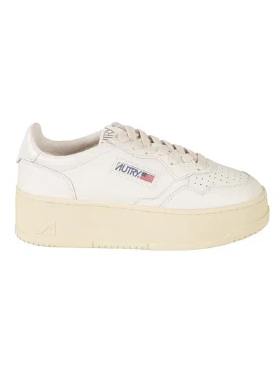 Shop Autry Sneakers In Wht Wht