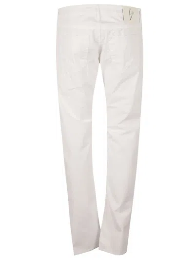 Shop Handpicked Hand Picked Trousers White