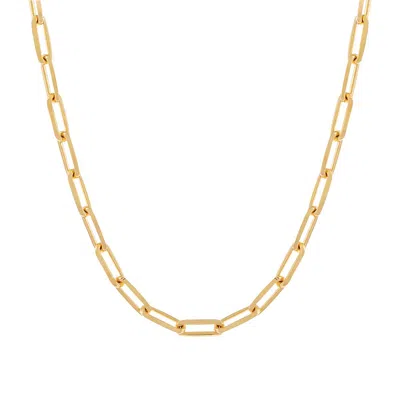 Adina Eden Large Paperclip Link Necklace In Multi