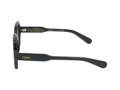 Shop Chloé Eyeglasses In Black Black Transparent