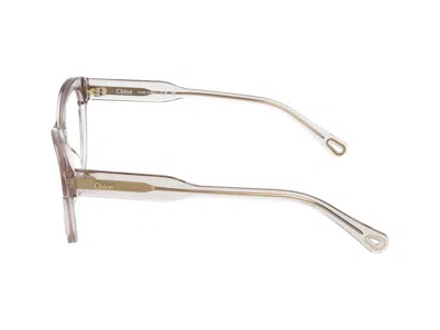Shop Chloé Eyeglasses In Nude Nude Transparent