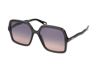 Shop Chloé Sunglasses In Grey Grey Blue