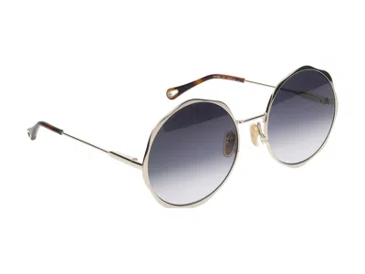 Shop Chloé Sunglasses In Gold Gold Grey