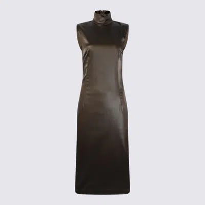 Shop Dolce & Gabbana Dresses In Dark Brown