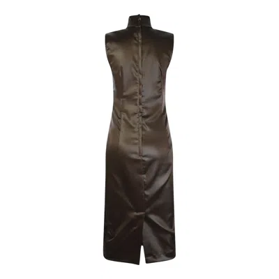Shop Dolce & Gabbana Dresses In Dark Brown