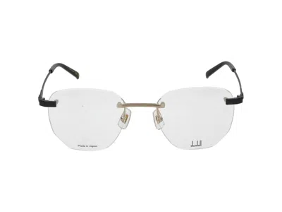 Shop Dunhill Eyeglasses In Gold Black Transparent