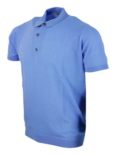 Shop John Smedley T-shirts And Polos In Blue