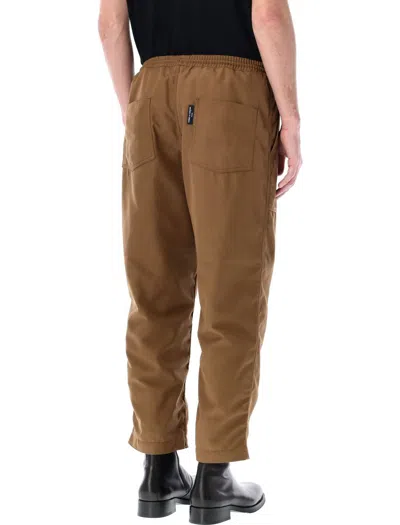 Shop Comme Des Garçons Homme Deux Comme Des Garçons Homme Elasticated Waistband Chino Pants In Brown