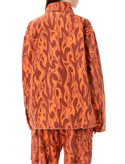 Erl Orange Flame Jacket In Orange Flame