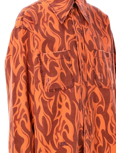 Erl Orange Flame Jacket In Orange Flame