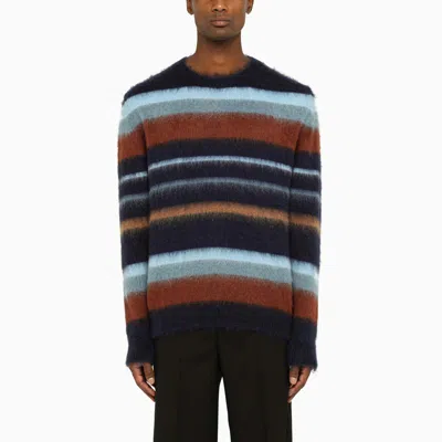 Shop Etro Striped Crew-neck Sweater In In Multicolor