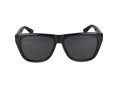 Shop Gucci Sunglasses In Black Black Smoke