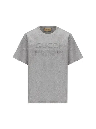 Shop Gucci T-shirt And Polo In Gray