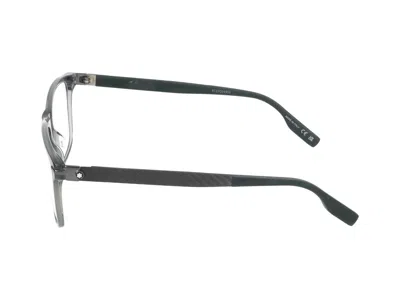 Shop Montblanc Eyeglasses In Grey Green Transparent