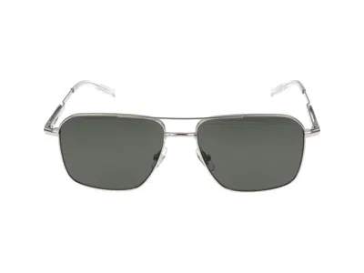 Shop Montblanc Sunglasses In Silver Silver Grey