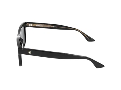 Shop Montblanc Sunglasses In Black Black Smoke