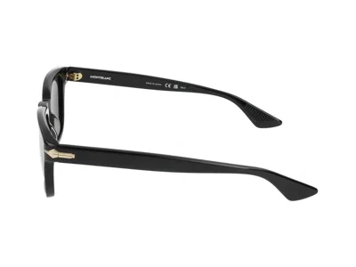 Shop Montblanc Sunglasses In Black Black Grey