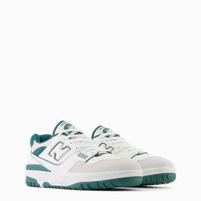 Shop New Balance Low 550 White/green Trainer