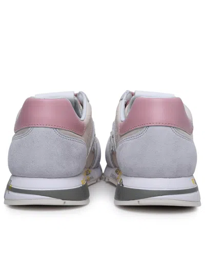 Shop Premiata 'lucyd' Multicolor Leather And Nylon Sneakers