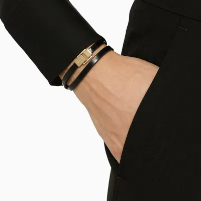 Shop Saint Laurent Dark Bracelet In Brown