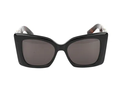 Shop Saint Laurent Sunglasses In Black Havana Black