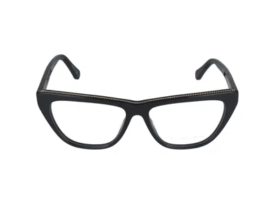Shop Stella Mccartney Eyeglasses In Black Black Transparent