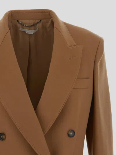 Shop Stella Mccartney Jackets In New Camel