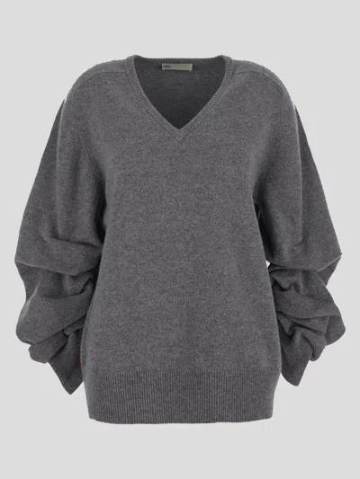 Shop Tory Burch Sweaters In Gray