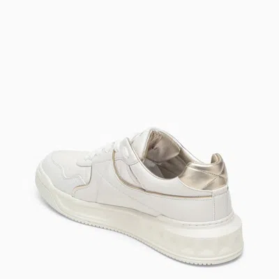 Shop Valentino Garavani Low-top One Stud Sneaker In White