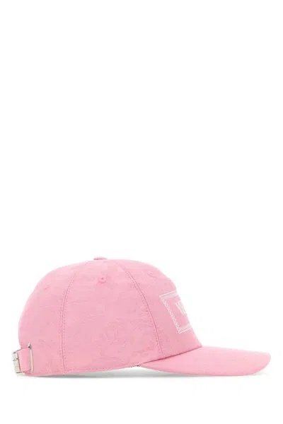 Shop Versace Hats And Headbands In Pink