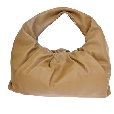 Shop Bottega Veneta Pouch Brown Leather Shoulder Bag ()