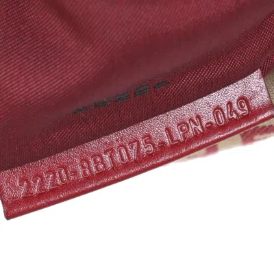Shop Fendi Zucchino Beige Canvas Shoulder Bag ()