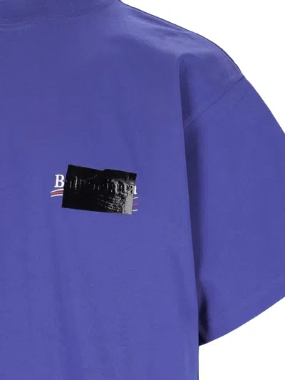 Shop Balenciaga T-shirts And Polos In Violet