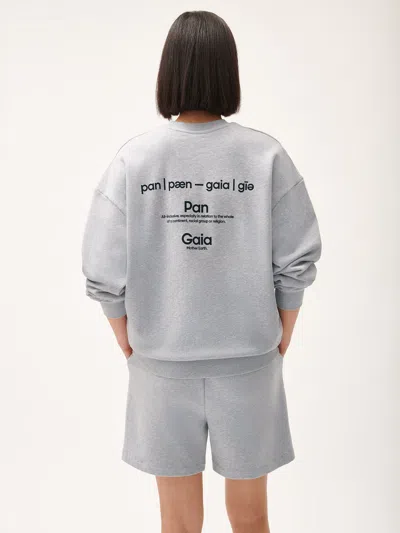 Shop Pangaia 365 Midweight Definition Sweatshirt In Grey Marl
