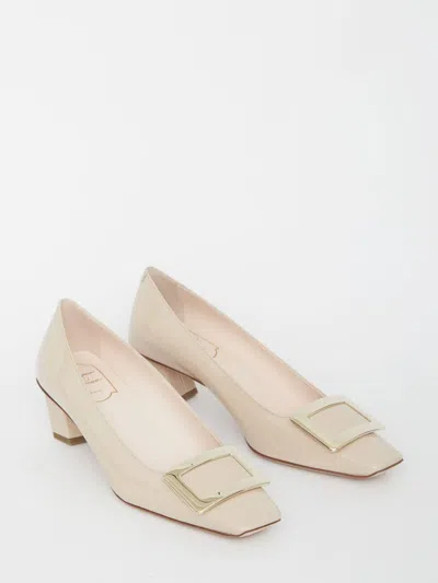 Shop Roger Vivier Belle Vivier Pumps In Beige