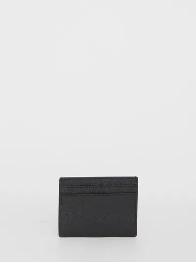 Shop Saint Laurent Black Leather Cardholder