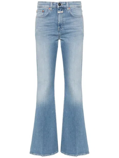 Closed Mid-rise Bootcut Jeans In Clear Blue