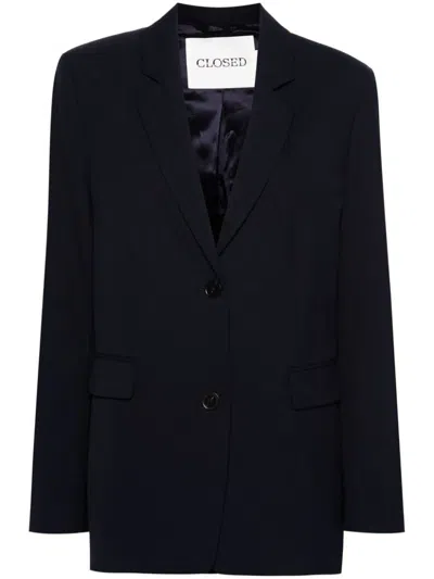 Shop Closed Iola Single-breasted Jacket In Blue