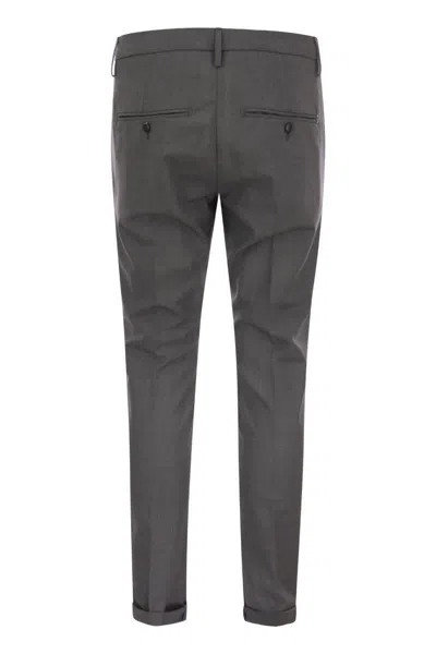 Shop Dondup Gaubert - Fresh Wool Trousers In Grey