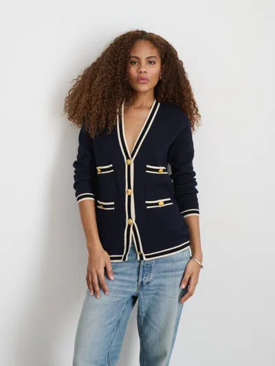 Shop Alex Mill Greta Cardigan In Navy