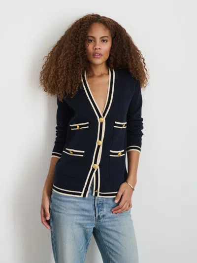 Shop Alex Mill Greta Cardigan In Navy