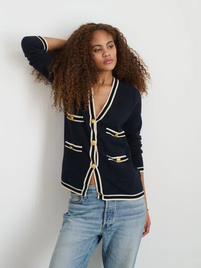 Shop Alex Mill Greta Cardigan In Navy