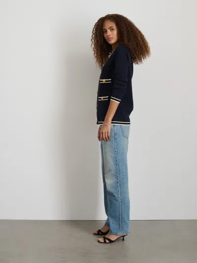 Shop Alex Mill Greta Cardigan In Navy