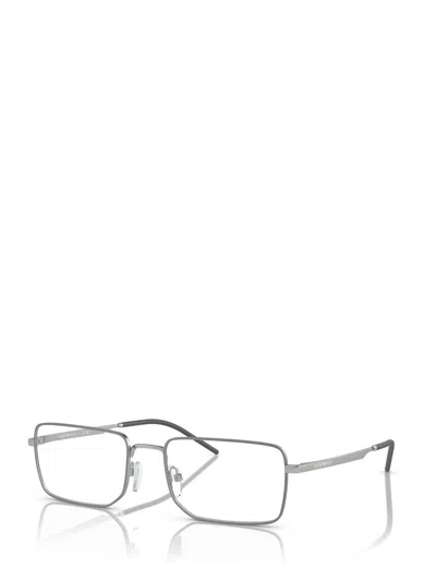Shop Emporio Armani Eyeglasses In Matte Silver